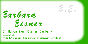 barbara eisner business card